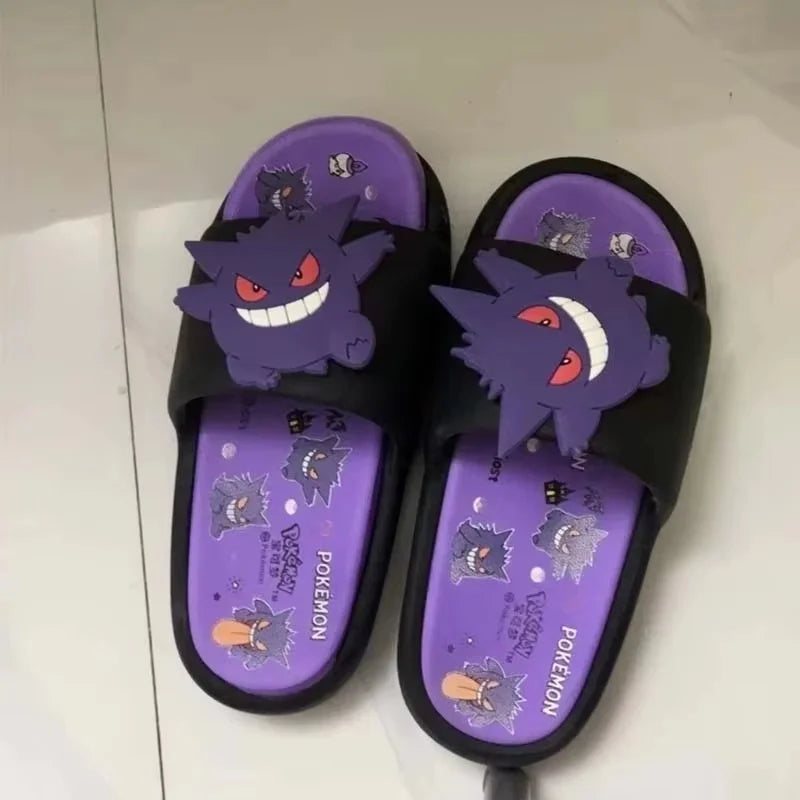 Anime Gengar Adult/Children Slippers Cartoon Kawaii Cute Man Woman Summer Outdoor Sandals Casual Breathable EVA Shoes Gift