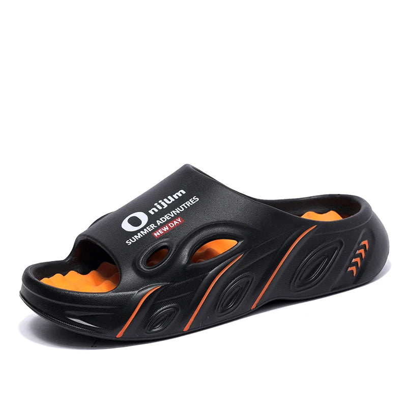 Men Slippers Summer New 2025 Slides Sandals EVA Soft-sole Unisex Men Women Indoor Outdoor Walking Beach Shoes