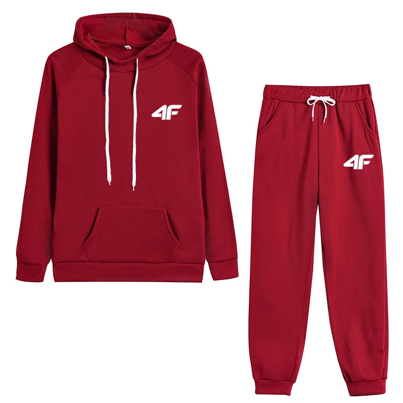 2025 Hot Sale Women Fashion Tracksuit Hoodies and Sweatpants High Quality Ladies Daily Casual Sports Jogging Suit Hooded Outfits