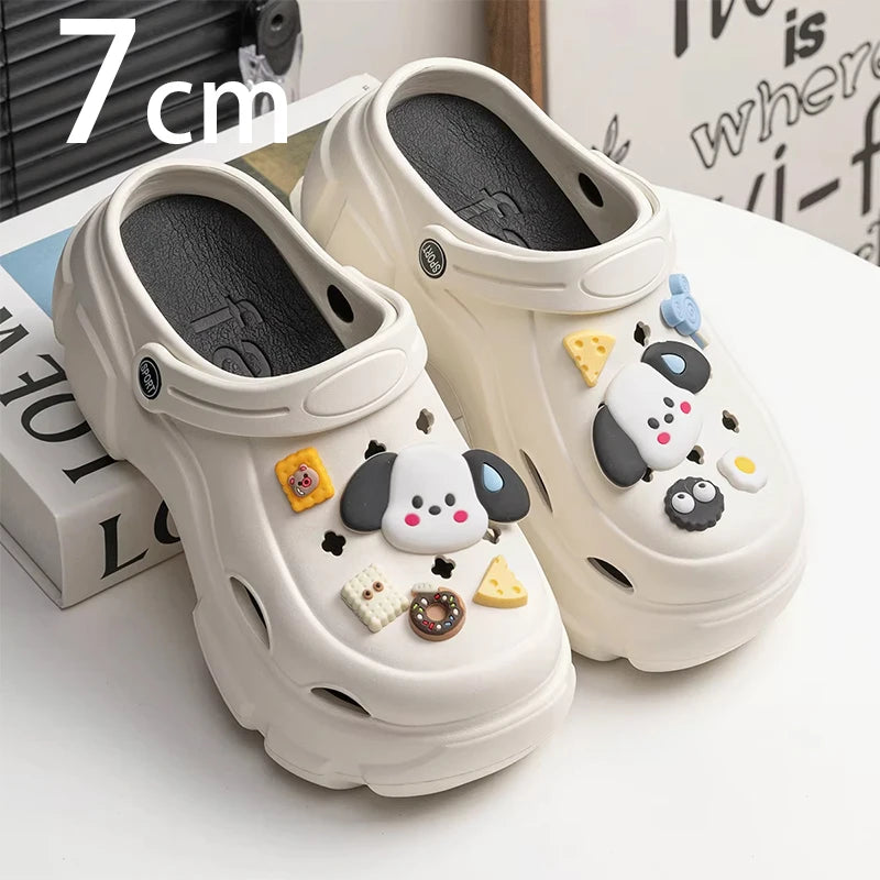 Thick Bottom Women Cave Shoes Heightened Platform Beach Sandals Fashion Comfortable Indoor Outdoor Slippers