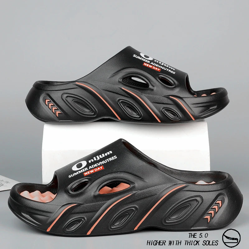 Men Slippers Summer New 2025 Slides Sandals EVA Soft-sole Unisex Men Women Indoor Outdoor Walking Beach Shoes