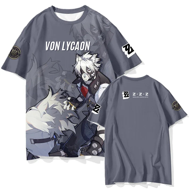 Popular ARPG Game Zenless Zone Zero Print T-Shirts 3D Fashion Men/Women Short Sleeve Crew Neck Tee Harajuku Style Streetwear Top